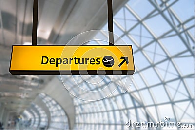 Flight, arrival and departure board at the airport, Stock Photo