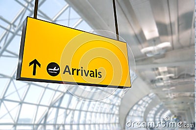 Flight, arrival and departure board at the airport, Stock Photo