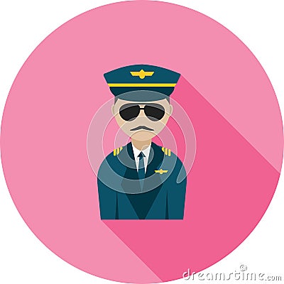 Flight Captain Vector Illustration