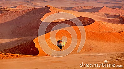 In Flight by Hot Air Balloon Sossusvlei Editorial Stock Photo