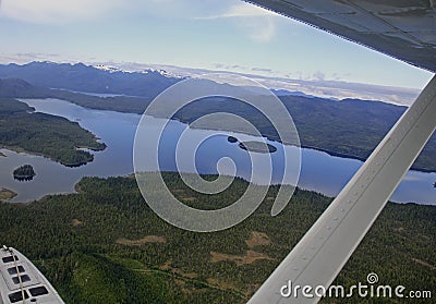 Flightseeing Misty Fjords Stock Photo