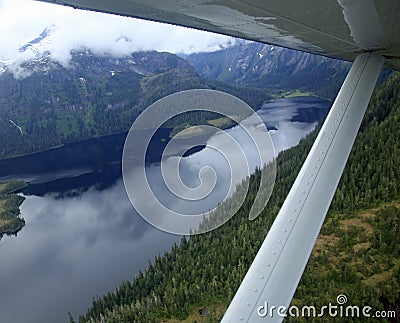 Flightseeing Misty Fjords Stock Photo