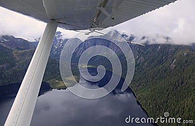 Flightseeing Misty Fjords Stock Photo