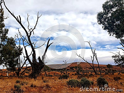 Flinders Ranges Hiking View Stock Photo