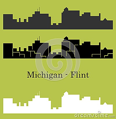 Flint, Michigan Vector Illustration