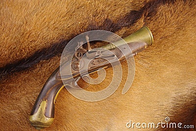 Flintlock blunderbuss pistol, circa 1700 Stock Photo