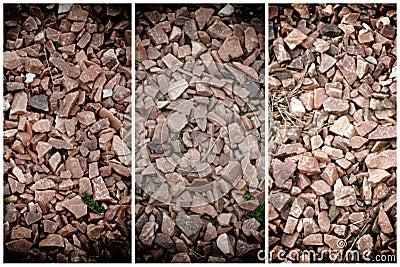 Flintstone pebbles structure of red stone for background Stock Photo