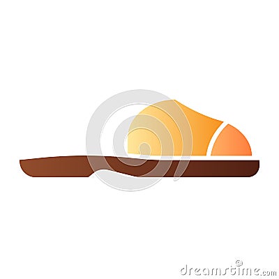 Flip flops flat icon. Summer shoes color icons in trendy flat style. Beach footwear gradient style design, designed for Vector Illustration