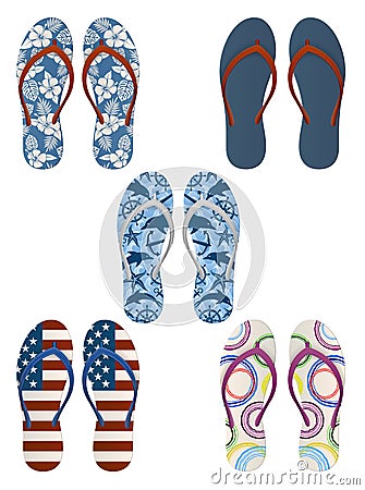 Flip Flops Vector Illustration