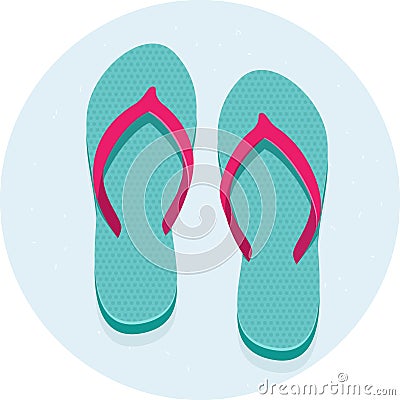 Flip flops Vector Illustration