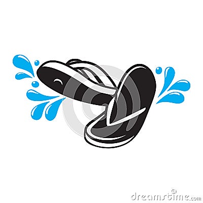 flipflop. Vector illustration decorative design Vector Illustration