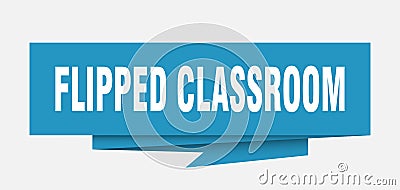 flipped classroom Vector Illustration