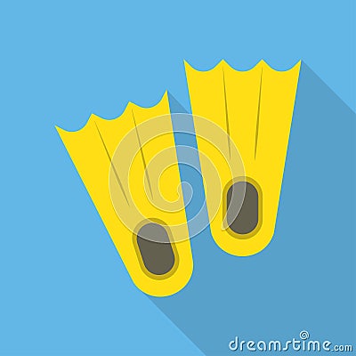 Flippers icon vector Vector Illustration