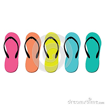 Flips flops Vector Illustration