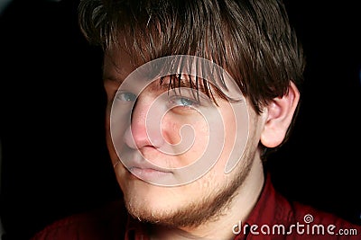 Flirtatious Teen Boy Stock Photo