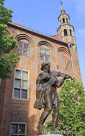 Flisak Statue in Torun, Poland Stock Photo