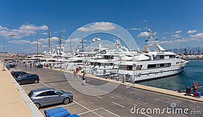 Flisvos Marina, Paleo Faliro, Greece Editorial Stock Photo