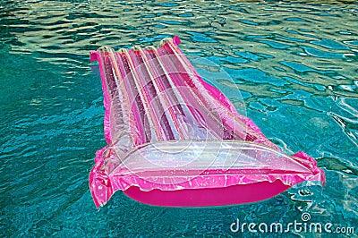Float Adrift In Pool Stock Photo