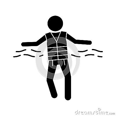 Float glyph vector icon which can easily modify or edit Vector Illustration