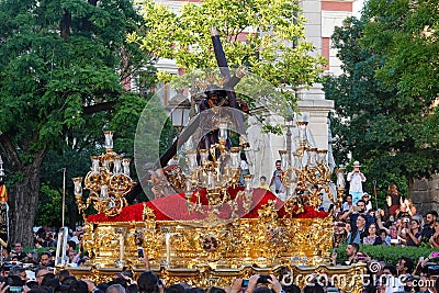 Semana Santa Pasos in Sevilla, Andalusia Editorial Stock Photo