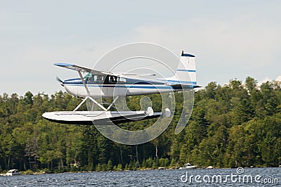 Float plane or seaplane Stock Photo