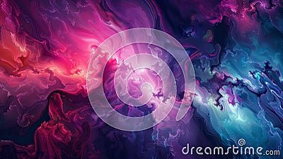 A floating canvas of swirling ethereal colors and patterns a oneofakind NFT that mesmerizes all who view it Stock Photo