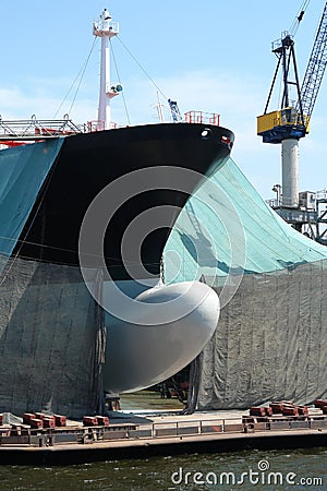 Floating dock Stock Photo