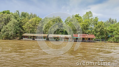 Kwai River Floating Houses Stock Photo