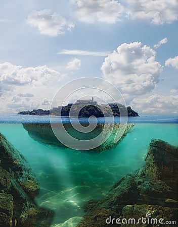 Floating Island Stock Photo