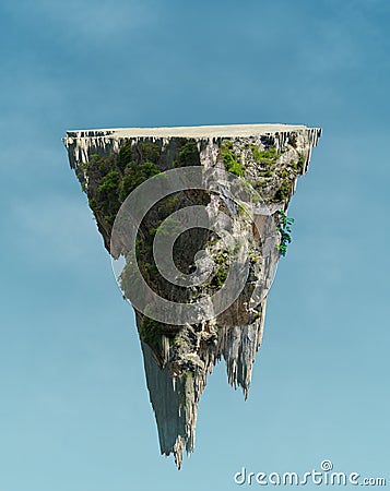 Floating island Stock Photo