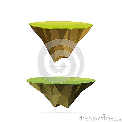 Floating islands Vector Illustration