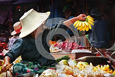 Floating market Editorial Stock Photo