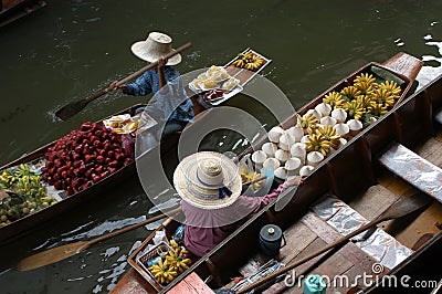 Floating Market Stock Photo