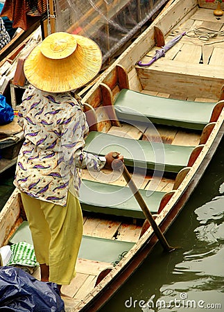 Floating Market Stock Photo