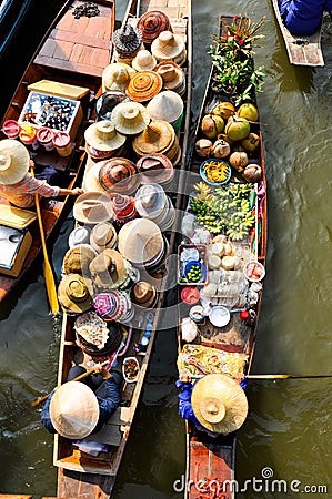 Floating Market Stock Photo