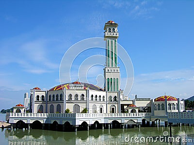 Floating Mosque, Penang, Malaysia Stock Photo