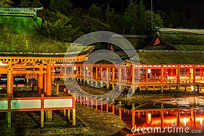 Floating Shrine Miyajima, Hiroshima Stock Photo