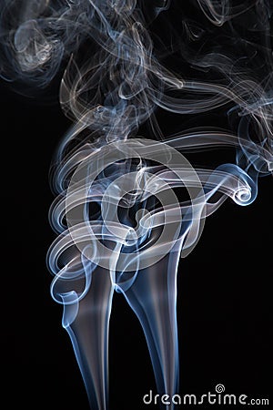 Floating Smoke Stock Photo