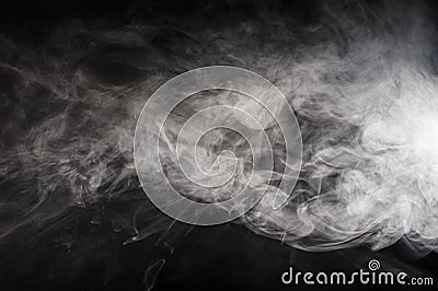 Floating smoke Stock Photo