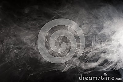 Floating smoke Stock Photo