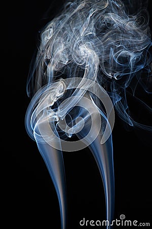 Floating smoke Stock Photo