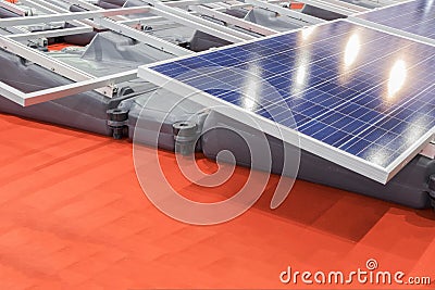 solar cell equipment for solar farm Stock Photo