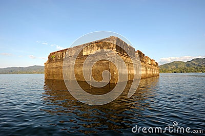 Floating temple Stock Photo