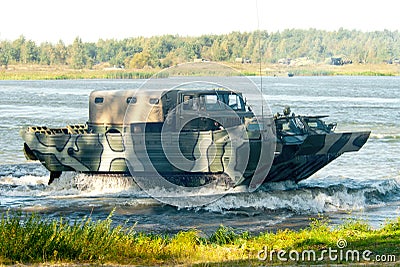 Floating transporter PTS-2 Editorial Stock Photo