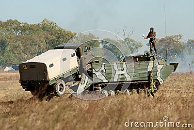 Floating transporter PTS-2 Editorial Stock Photo