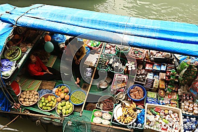 Floating Village Editorial Stock Photo