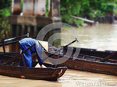 Floating Village Editorial Stock Photo