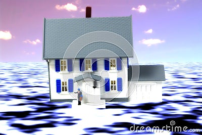 Flood Insurance Stock Photo