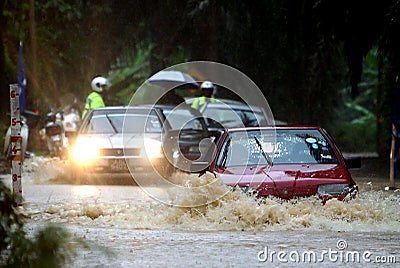 Flood, Malaysia Editorial Stock Photo