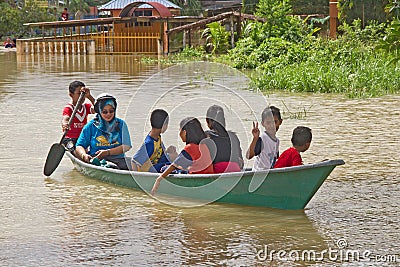 Flood Victims Editorial Stock Photo